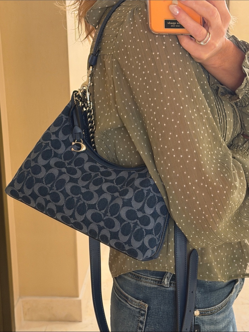 Coach Juliet Shoulder Bag 25 In Signature Denim - Picture 6 of 7